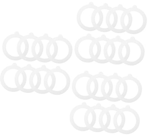 iplusmile 24stücke Silikon Dichtungen Für Einmachgläser Wiederverwendbare Luftdichte Ringe Für Glasbehälter Zum Frischhalten Von Lebensmitteln Universelle Passform Für Standard