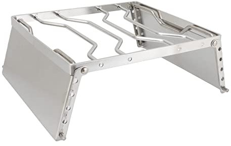 Fire Pit Grill, Fireplace Grate Grill Grate 10kg Loading Foldable Stainless Steel for Camping, Traveling, Hiking, Backpacking