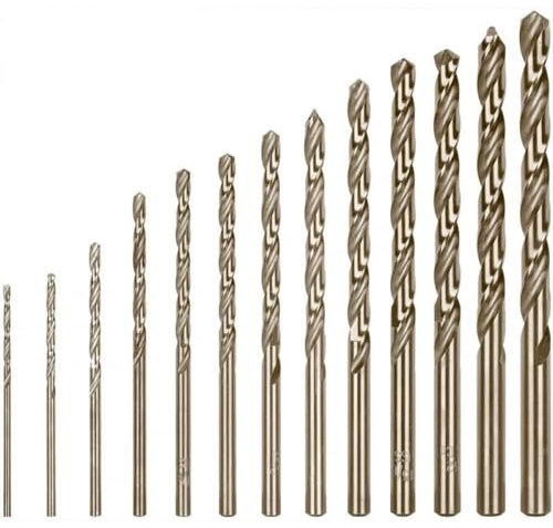 Juego de 13 brocas helicoidales de acero inoxidable M35 Hss