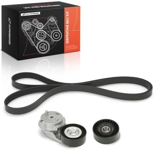 A-Premium Engine Serpentine Belt Drive Kit Compatible with Jeep JK Series Wrangler 2007 2008 2009 2010 2011, 3.8L