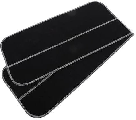 Holibanna Silverware Storage Organizer Bags Anti Tarnish Cutlery Pouches Portable Utensil Storage Kitchen Silverware Protection Sleeves for Camping and Party 2pc Black