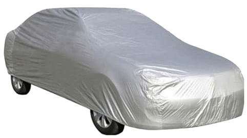 Bâche Voiture Exterieur, 400 x 160 x 120 cm Housse de Protection PEVA Couverture Imperméable Auto, Respirant Anti UV Neige Poussière