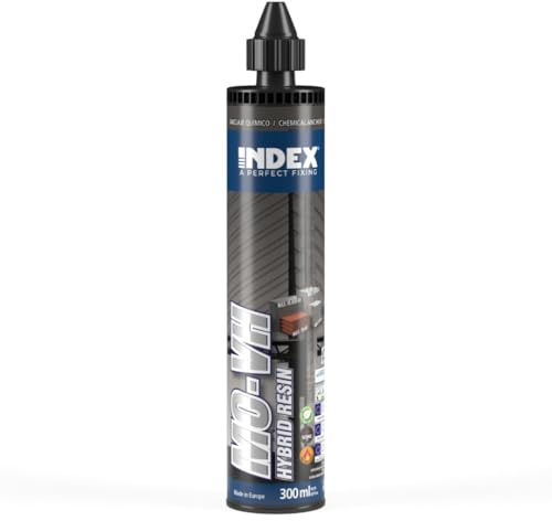 INDEX A PERFECT FIXING - MOVH300 [MO-VH] Taco químico de viniléster híbrido para cargas altas, Sin estireno, Homologado, Cartucho de 300 ml.