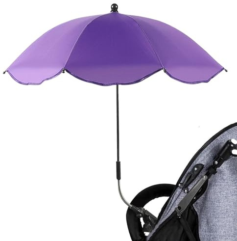 Patifirst Ombrello Parasole Passeggino Universale Anti Uv, Ombrello Per Sedia Con Morsetto Regolabile, Per Sedia Da Patio, Sedia Da Spiaggia, Passeggino, Sedia Sportiva, Sedia A Rotelle E Vagone