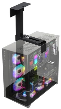 Monte a parete del supporto della CPU | Porta del computer desktop CPU | Muro del computer e sottotepidista | PC montato sotto la scrivania Corte | PC a parete pesante a parete sotto la scrivania con