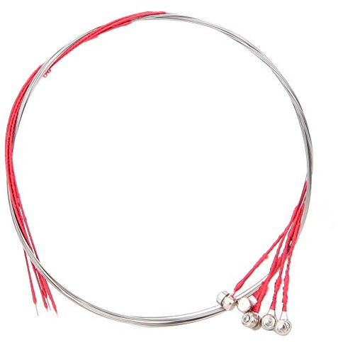 Generic Set di Ricambio per Corde Mi per Violino in Acciaio con Strisce di Nichel, 5 Pezzi, per Principianti, per Violini di Dimensioni 4/4 e 3/