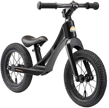 BIKESTAR Magnesium (superleicht) Kinderlaufrad Lauflernrad Kinderrad für Jungen und Mädchen ab 3-4 Jahre | 12 Zoll Kinder Laufrad BMX Ultraleicht | Schwarz | Risikofrei Testen