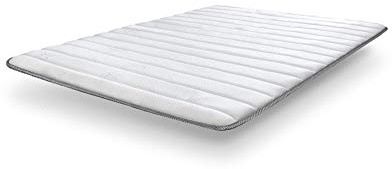 SonnoMATTRESS Topper Viscoelástico Aloe Vera Confort 105x190x3cm –Visco Suave Efecto Nube, Tejido Aloe Vera hipoalergénico, Transpirable 3D, Mejora el Confort y prolonga la Vida del colchón