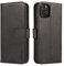LOLFZ Wallet Case for iPhone 12, Case for iPhone 12 Pro, Vintage Leather Book Case with Card Holder Kickstand Magnetic Closure Flip Case Cover for iPhone 12 iPhone 12 Pro 6.1 inch - Black