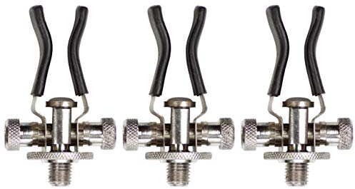 Zite Fishing Rutenhalter Set - 3 Stück Verstellbare Rutenauflagen - Aluminium Butt Grips Karpfen-Angeln & Mehr