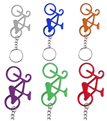 Abrebotellas de bicicleta con llavero para cocina, restaurante, chateau, 24 unidades