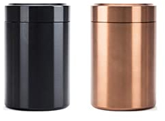 Vulevirtue 2Pezzi Contenitore in acciaio inox per caffè e tè,Zucchero,Snack,Cereali,Barattolo caffè,mini barattolo ermetico,Conservazione Cibi Contenitore Senza BPA