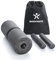 BODYMATE CARE with CORE Faszien Set bestehend aus Faszienrolle CARE 35x14cm Mittel-Hart mit umlaufender Rille, zwei kleinen Rollen mit glatter und genoppter Oberfläche 20x4,5cm Schwarz mit E-Book