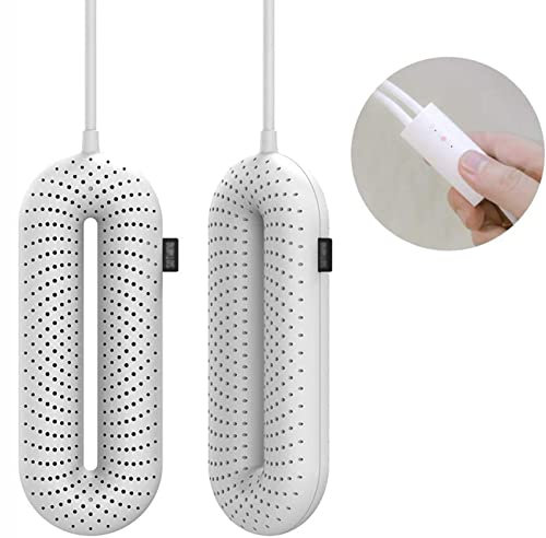 DBXOKKFCC Boot Dryer Shoe Dryer, Foot Dryer, Portable Footwear Dryers Machine with 3 Modes Timer for Winter Household Travel, Foot Warmer Quick Drying for Shoes, Gloves, Socks, Ski Boots(White)