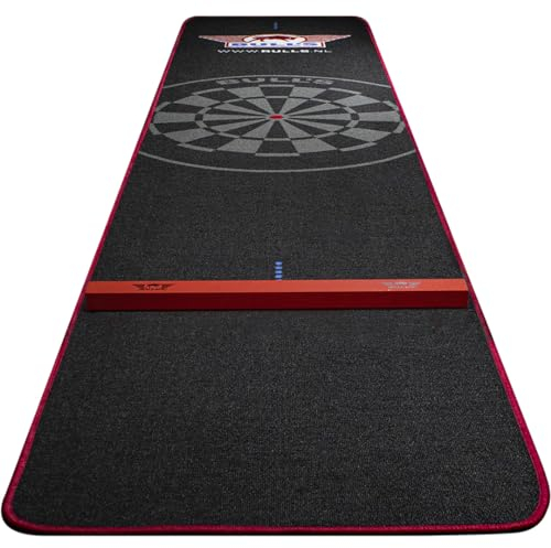 Bulls Carpet Dartmat Black Red 300x65