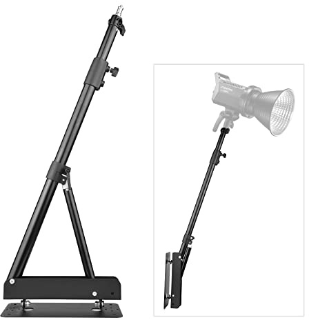 Andoer Dreieckige Federarm-Lichthalterung zur Wandmontage für Fotografie, Stroboskoplicht, Monolight, Softbox, Reflektor, Lichtring, 5 kg, Tragfähigkeit 180 °, maximale Länge 130 cm