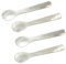 Cuchara de nácar clásica para caviar, cuchara para huevo, nácar, 12 cm, 4 unidades