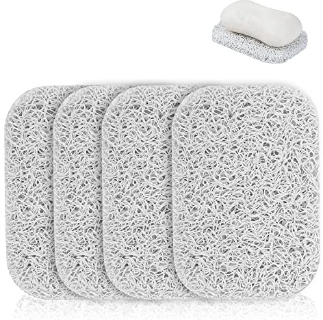 Jephen Seifenhebepads für Seifenschale, Seifenhalter für Dusche, Küche, Badezimmer, Reisen, Hotel, Reinigungszubehör, 4 Stück