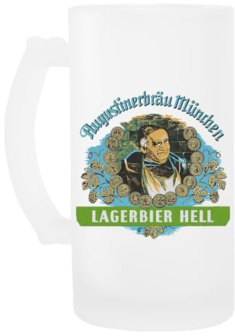 Luxogo Augustiner Munich Bee.Lagerbier Hell Glas Bier Becher Beer Mug