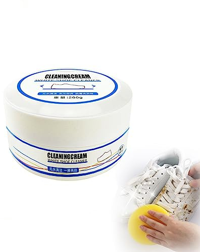 Crep Cleaner, White Shoe Cleaner Cleaning Cream, Jue Fish Cleaning Cream, Schuhe Reinigungscreme, Weiße Schuhputzcreme, Schuhcreme Mit Schwamm, Sneaker-Flecken-Reinigungscreme Reinigungscreme