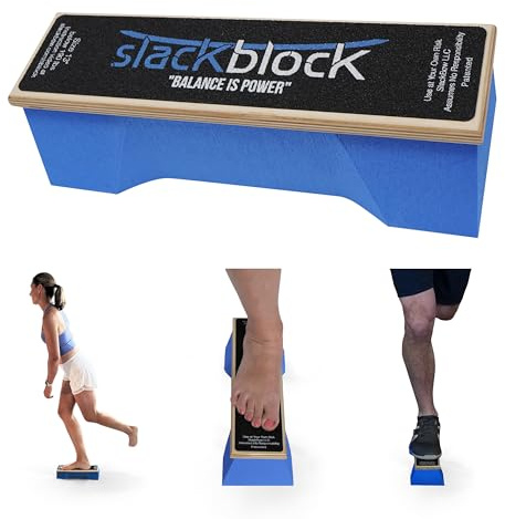 SlackBow SlackBlock Athletic Balance Trainer - Verbessern Sie Gleichgewicht, Stabilität und sportliche Leistung - Pflegen Sie Ihren Körper und verhindern Sie Verletzungen, kompakt und tragbar