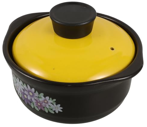Garneck Cazuela De Barro Multifuncional Para Cocinar Estofados y Sopas Utensilios De Cocina Para Hogar y Restaurantes Antiadherente Fácil De Limpiar