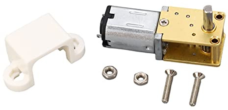 12 V DC Schneckengetriebemotor, Mini-Getriebemotor, Untersetzungsgetriebe, Elektromotor, Selbsthemmend, für Heimwerker, Mini-Getriebemotor mit Sockel für Ofenroboter (16RMP)