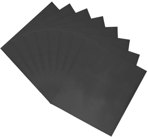 QUARKZMAN 50er Pack Toner Reaktive Folie, Deco Folie Transferblätter 8,5x11 A4 Heißfolienpapier für Laserdrucker Scrapbooking Heat Transfer DIY Craft, Schwarz