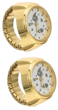 LIFKOME 2stücke Modischer -uhren Schmuckring Mit Digitalem Display Elegante Damen Uhr Aus Langlebigem Zinklegierungsmaterial Für Alltag Stilvolles Accessoire