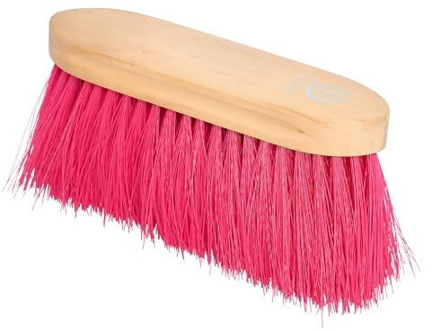 Imperial Riding Dandybürste Langhaar IRH, robuste Langhaarbürste für Mähne und Schweif, schonende Entwirrbürste für gepflegtes Fell & stylischen Stall-Look, Neon Pink