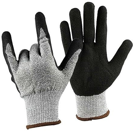 Housoutil Mens Gardening Gloves Cut Resistant Gloves for Men Safety for Cutting Machine Washable