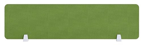 Desk Home Office Acoustic Divider Soundproofing Room Divider with Clamps for Table Multicoloured Green 120 cm x 30 cm