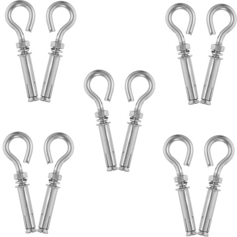 DOITOOL Pernos De Ojo De Acero Inoxidable Gancho De Expansión Anclaje Resistente Para Uso Industrial y Doméstico