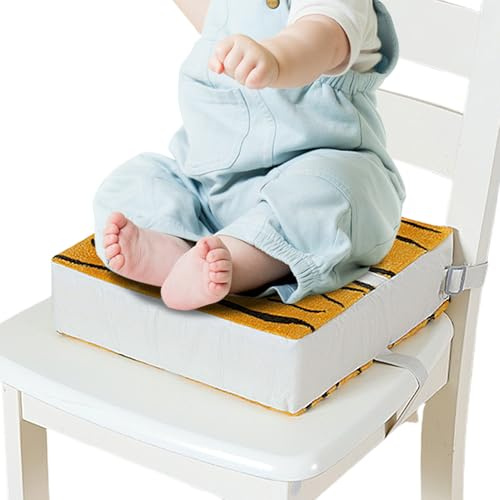 Kinder-Sitzerhöhung für den Esstisch Sicherheitsgurte Rutschfeste | Tragbare Reise-Sitzerhöhung Verstellbare Elastikgurte Kind Essen Reisen Zuhause Küche Stuhl