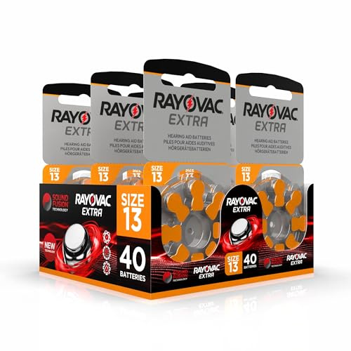 Hearing360 Pilas para audífonos Rayovac Extra modelo 13 (40 pilas Rayovac 13)
