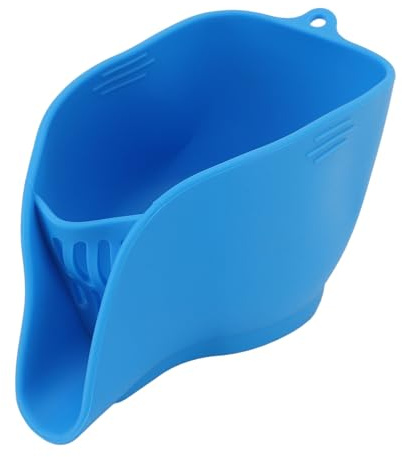 Glomora Tazón de drenaje de alimentos de Glomora, cesta de drenaje multi -funcional de silicona para lavar frutas que mezclan ensaladas con pasta filtrante