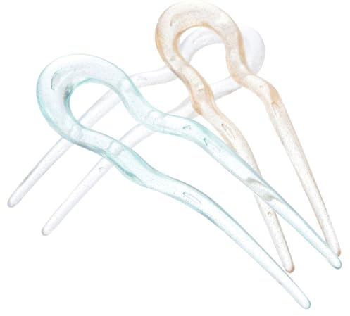 SOLUSTRE Französische Haarnadeln in U-form Minimalistisches Design 3 Stück-pack aus Kunststoff Komfortabel und Geeignet für Hochsteckfrisuren für Elegantes Haarstyling bei Besonderen