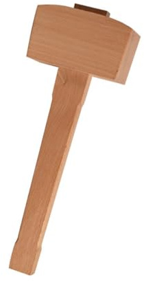 DONFAMDS Marteau de Menuiserie Bois Naturel Maillet Stable pour Sculpture et Travail Du Bois Outil Pratique pour Artisans et DIY