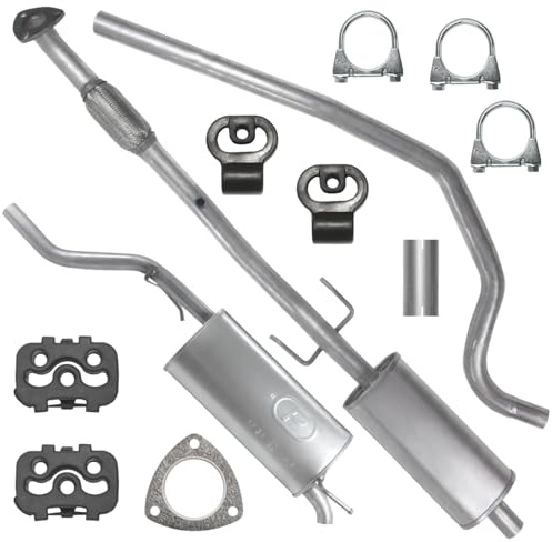 POLMOstrow Auspuff für Opel Corsa 4 IV D 2006-2014 | Mitteltopf und Endtopf, Motoren: 1.0, Fließheck