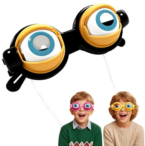 FUXNGZI Winking Eye Glasses, Party Sonnenbrillen, Lustige Brillen für Deko Weihnachten Kinderparty-Geschenke, Fotoautomaten-Requisiten (Schwarz-1PCS)