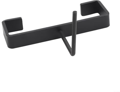 Alanmoship Concrete Fence Post Panel Clip Clamp Security Bracket, Black 3 X 1 Inch Size, Compatible With Standard 4 Inch Concrete Posts For Hanging Flower Baskets, Growth Bags, Hose Reels