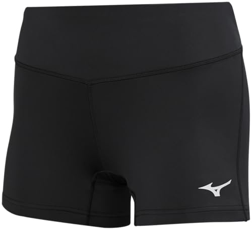 Mizuno Mens Women's Victory 3.5 Inseam Volleyball Shorts, Black, Medium US