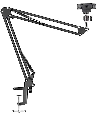 Anivia Webcam Stand, Webcam Clamp Mount Suspension Scissor Tripod Stand Holder Camera arm for Webcam