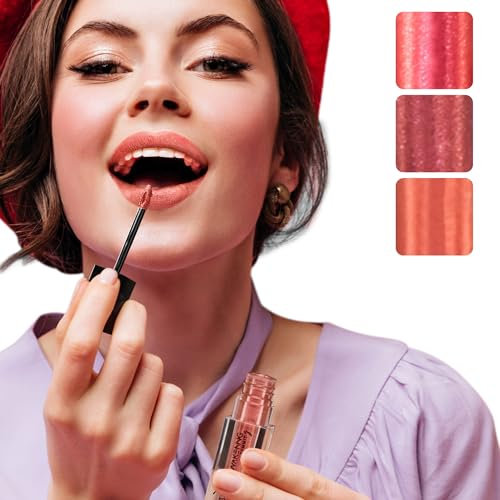 Summit.g Metallic-Lippenstift mit mattem Lipgloss, schimmerndes Finish, flüssiger Metalleffekt, leicht, für Partys, intensive Pigmente, schmierfreie Formel, tierversuchsfrei (50 g) (MALLEABLE)