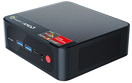 Beelink SER5 Mini PC, Mini Ordinateur avec AMD Ryzen 5 5500U (6C/12T jusqu'à 4.0Ghz), 16Go DDR4 So-DIMM + 500Go M.2 2280 NVMe SSD, 2500Mbps LAN, WiFi 6, BT 5.4, DP, HDMI, Type-C