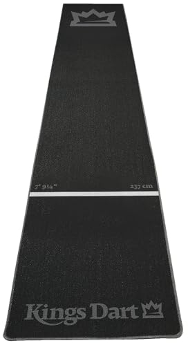 Kings Dart Dartteppich Turnier Pro | Offizielle Abwurflinie | 66 cm oder 90 cm Breite | rutschfest | Pfeil- und Bodenschutz