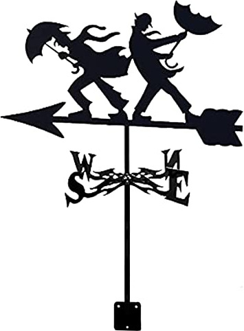 EICOFF Wetterfahne, Wetterfahne, Windrichtungsanzeiger, laufendes Pferd, Ornament, Halterung für den Außenbereich, Windfahne, Gartenpfahl, professionelles Messwerkzeug, Garten, Hof, einfach zu Mont