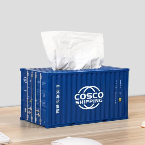OPica Container Tissue Box Kreative Lagerung Serviette Halter Versand Container Modell Desktop Lagerung Serviette Box Mode Dekoration