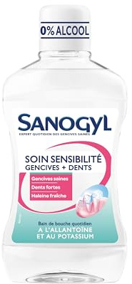 Sanogyl Bain De Bouche Soin Sensibilité Gencives et Dents 0% Alcool 500 ml