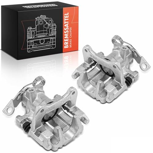 Frankberg 2x Bremssattel Bremszange Hinten,Aluminium mit Halter 8E0615423 | Lochabstand der Halterung 90mm; Kompatibel mit P.a.s.s.a.t Variant 3B5, A6 4B2 4B4, P.a.s.s.a.t Variant 3B6, P.a.s.s.a.t 3B3